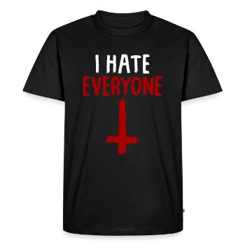 La haine croisée t-shirt satanisme diable Sinner 666 - T-shirt Premium bio Homme - noir - Devant - Nico (187cm)