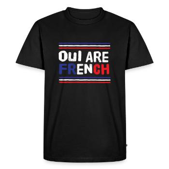 Oui Are French - T-shirt Premium bio Homme - noir - Devant - Nico (187cm)