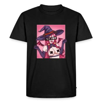 Anime manga fille japon seins cosplay culture - T-shirt Premium bio Homme - noir - Devant - Nico (187cm)