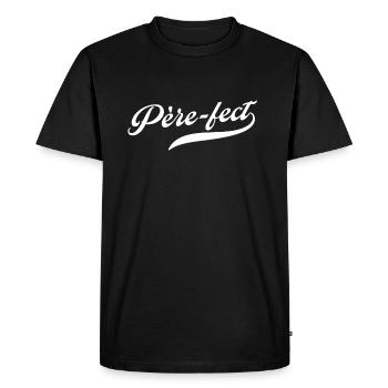 Père-fect - T-shirt Premium bio Homme - noir - Devant - Nico (187cm)