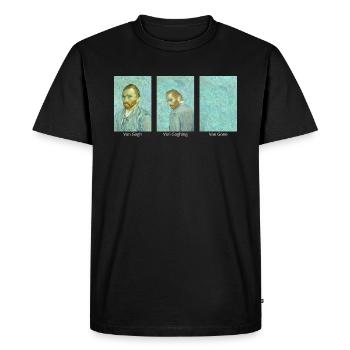 Van Gogh Van Goghing Van Gone - Mème drôle - T-shirt Premium bio Homme - noir - Devant - Nico (187cm)
