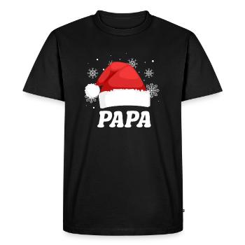 Noël Papa Tenue Famille Assortie - T-shirt Premium bio Homme - noir - Devant - Nico (187cm)