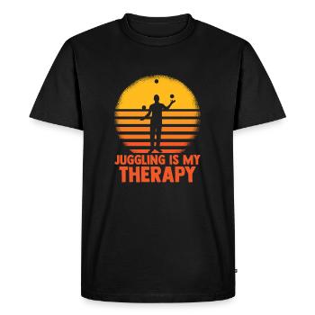 Jongler est ma thérapie de balles de jonglage - T-shirt Premium bio Homme - noir - Devant - Nico (187cm)