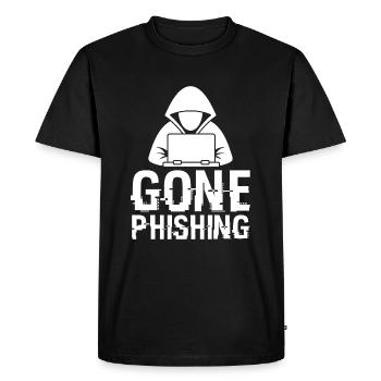 Anonymous Hacker Gone Phishing - White-Hat Hackers - Men's Premium Organic T-Shirt - black - Front - Nico (187cm)