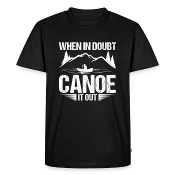 En cas de doute canoë-kayak canoë-kayak - T-shirt Premium bio Homme - noir - Devant - Nico (187cm)