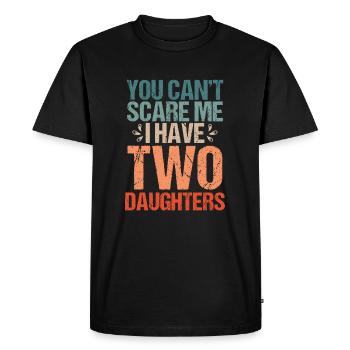 Tu ne peux pas m’effrayer - T-shirt Premium bio Homme - noir - Devant - Nico (187cm)