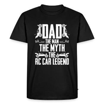 Dad The Man The Myth The Rc Car Legend Racing - Men's Premium Organic T-Shirt - black - Front - Nico (187cm)