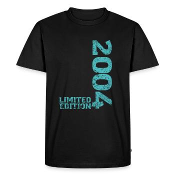 Édition Limitée 2004 18ème Anniversaire Cadeau - T-shirt Premium bio Homme - noir - Devant - Nico (187cm)