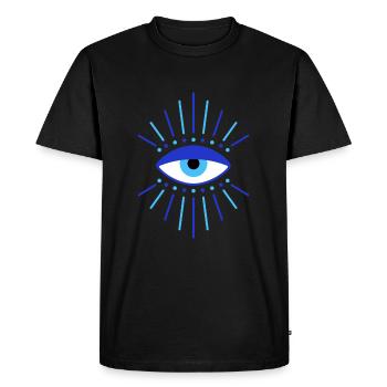 Nazar La protection contre la malédiction du mauvais œil pour un - T-shirt Premium bio Homme - noir - Devant - Nico (187cm)
