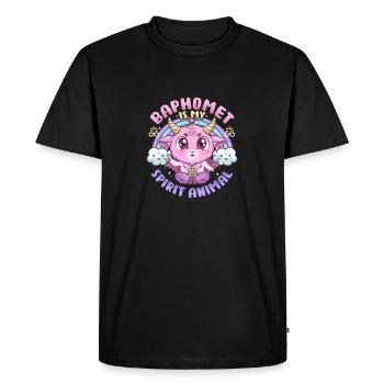 Baphomet est mon animal spirituel I Mignon Pastel Goth - T-shirt Premium bio Homme - noir - Devant - Nico (187cm)