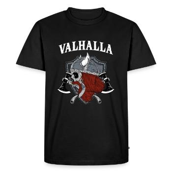 Valhalla I Guerrier Viking - T-shirt Premium bio Homme - noir - Devant - Nico (187cm)