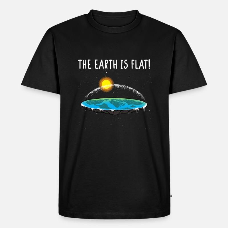 La Terra è piatta I Terra piatta - Maglietta ecologica premium da uomo - nero