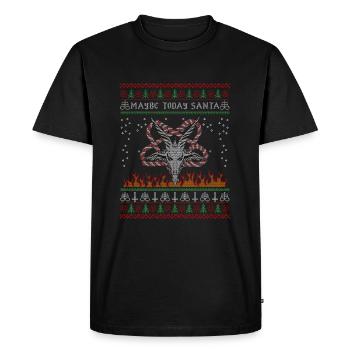 I Pentagramme du diable satanique - T-shirt Premium bio Homme - noir - Devant - Nico (187cm)