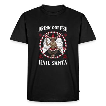 I Pentagramme du diable satanique - T-shirt Premium bio Homme - noir - Devant - Nico (187cm)
