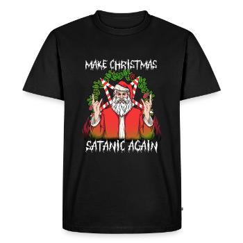 I Pentagramme du diable satanique - T-shirt Premium bio Homme - noir - Devant - Nico (187cm)
