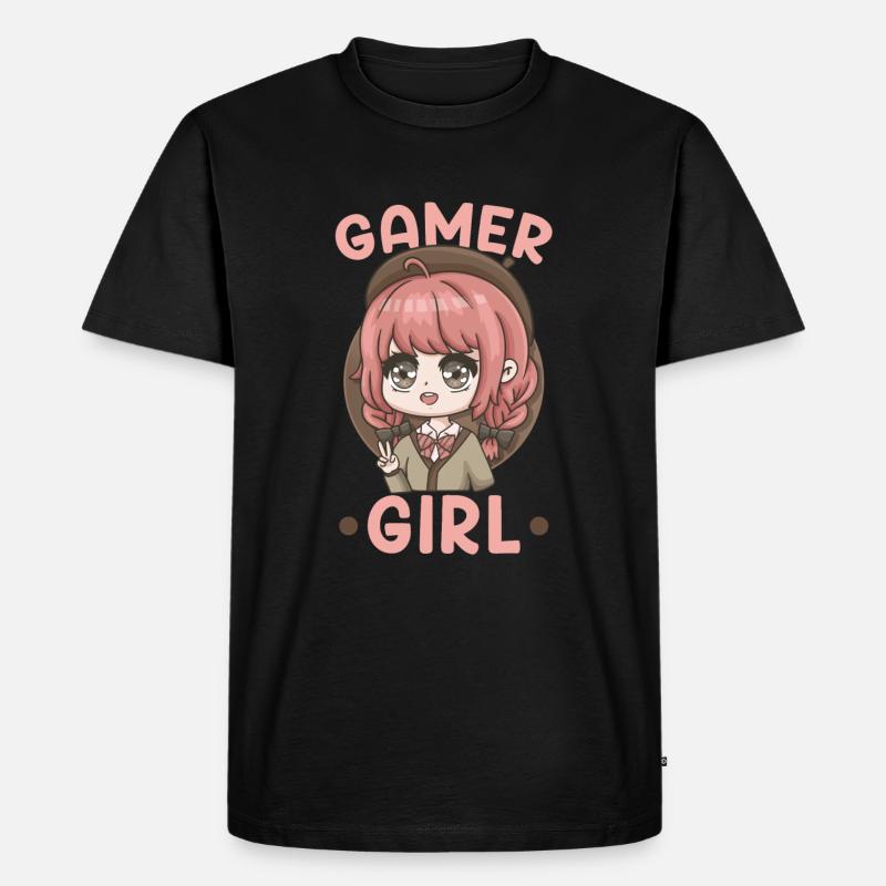front 46201669382748996 - Männer Premium Bio T-Shirt - Schwarz