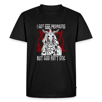 50901603212761977 avant - T-shirt Premium bio Homme - noir - Devant - Nico (187cm)