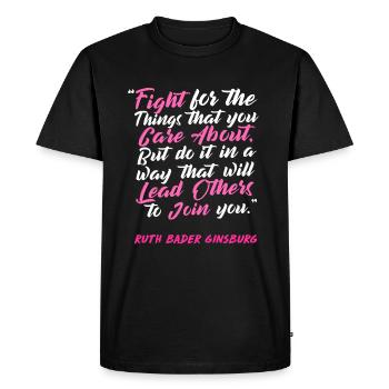 Woman Rights 7 - Men's Premium Organic T-Shirt - black - Front - Nico (187cm)