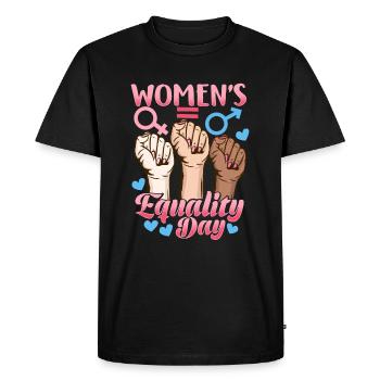 Journée de l’égalité des femmes Cadeau féministe - T-shirt Premium bio Homme - noir - Devant - Nico (187cm)