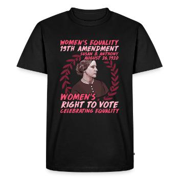 Woman Rights 1 - Men's Premium Organic T-Shirt - black - Front - Nico (187cm)