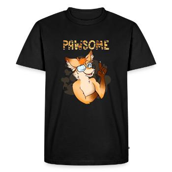 Pawsome I Furry Fandom Cospaly - Men's Premium Organic T-Shirt - black - Front - Nico (187cm)