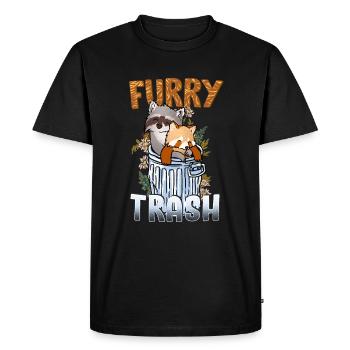 Furry Trash I Furries Convention I Anime Cosplay - Männer Premium Bio T-Shirt - Schwarz - Vorne - Nico (187cm)