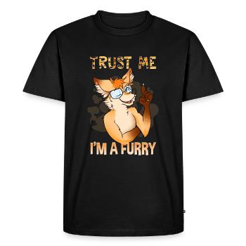 Trust me I'm a Furry I Furries Cosplay Fandom - Men's Premium Organic T-Shirt - black - Front - Nico (187cm)