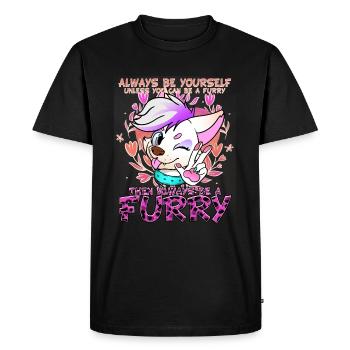 Always be yourself unless you can be a Furry - Men's Premium Organic T-Shirt - black - Front - Nico (187cm)