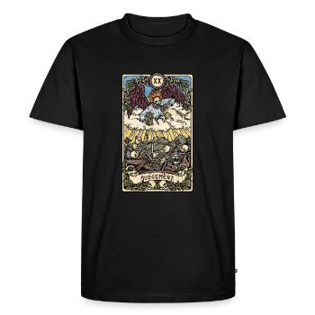 Judgement I Goth Tarot Card I Fortune Teller - Men's Premium Organic T-Shirt - black - Front - Nico (187cm)