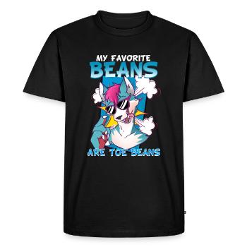 My favorite beans are toe beans I Furry Fandom - Men's Premium Organic T-Shirt - black - Front - Nico (187cm)