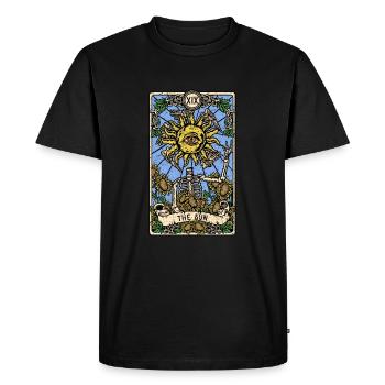 The Sun I Goth Tarot Card I Fortune Teller - Men's Premium Organic T-Shirt - black - Front - Nico (187cm)