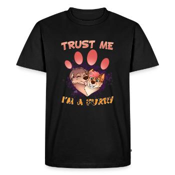 Trust me I'm a Furry I Furries Cosplay Fandom - Men's Premium Organic T-Shirt - black - Front - Nico (187cm)
