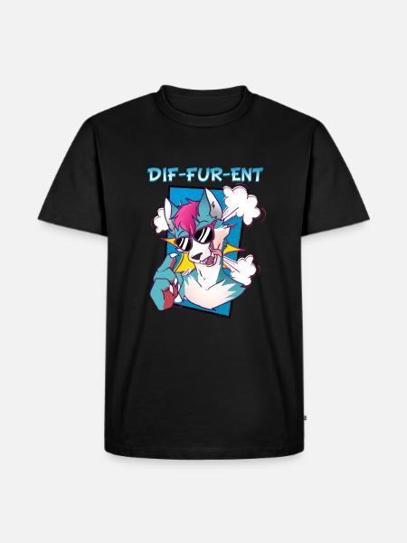 Dif-fur-ent jeg lodne fandom jeg furries cosplay - Herre Premium økologisk T-shirt - sort