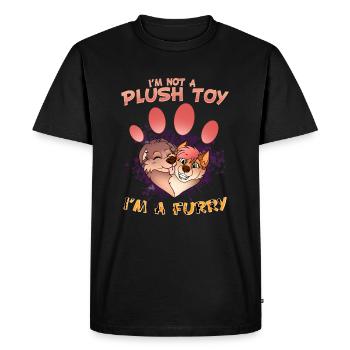 I'm not a plush toy I'm a Furry I Furries Fandom - Men's Premium Organic T-Shirt - black - Front - Nico (187cm)