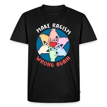 Woman Rights 6 - Men's Premium Organic T-Shirt - black - Front - Nico (187cm)