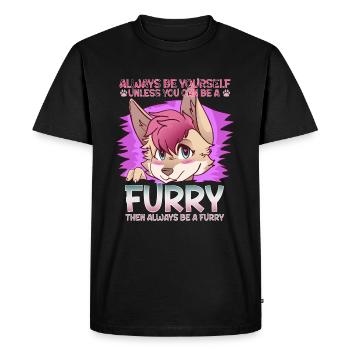 Always be yourself unless you can be a Furry - Men's Premium Organic T-Shirt - black - Front - Nico (187cm)