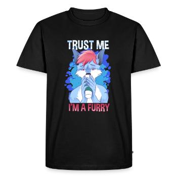 Trust me I'm a Furry I Furries Cosplay Fandom - Men's Premium Organic T-Shirt - black - Front - Nico (187cm)