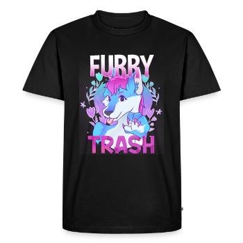 Furry Trash I Furries Convention I Anime Cosplay - Men's Premium Organic T-Shirt - black - Front - Nico (187cm)