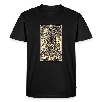 The Tower I Goth Tarot Card I Fortune Teller - Men's Premium Organic T-Shirt - black - Front - Nico (187cm)