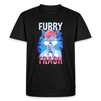Furry Trash I Furries Convention I Anime Cosplay - Men's Premium Organic T-Shirt - black - Front - Nico (187cm)