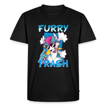 Furry Trash I Furries Convention I Anime Cosplay - Men's Premium Organic T-Shirt - black - Front - Nico (187cm)