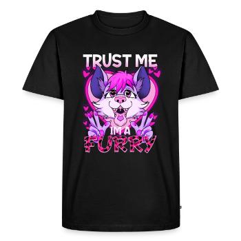 Trust me I'm a Furry I Furries Cosplay Fandom - Men's Premium Organic T-Shirt - black - Front - Nico (187cm)