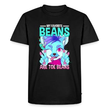 My favorite beans are toe beans I Furry Fandom - Men's Premium Organic T-Shirt - black - Front - Nico (187cm)