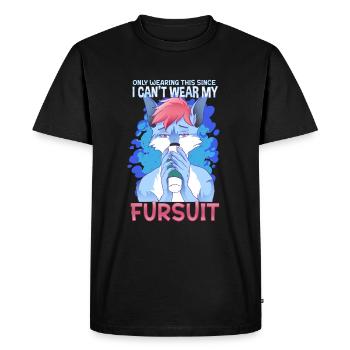 Only wearing this since I can't wear my fursuit - Men's Premium Organic T-Shirt - black - Front - Nico (187cm)