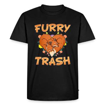 Furry Trash I Furries Convention I Anime Cosplay - Men's Premium Organic T-Shirt - black - Front - Nico (187cm)