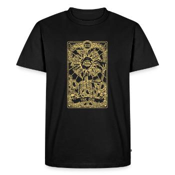 The Sun I Goth Tarot Card I Fortune Teller - Men's Premium Organic T-Shirt - black - Front - Nico (187cm)