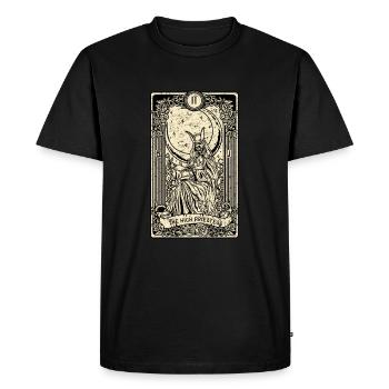 The High Priestess I Tarot Card I Fortune Teller - Men's Premium Organic T-Shirt - black - Front - Nico (187cm)