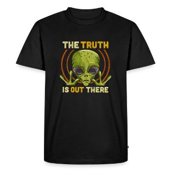 The Truth Is Out There Martian Alien Gift - Men's Premium Organic T-Shirt - black - Front - Nico (187cm)