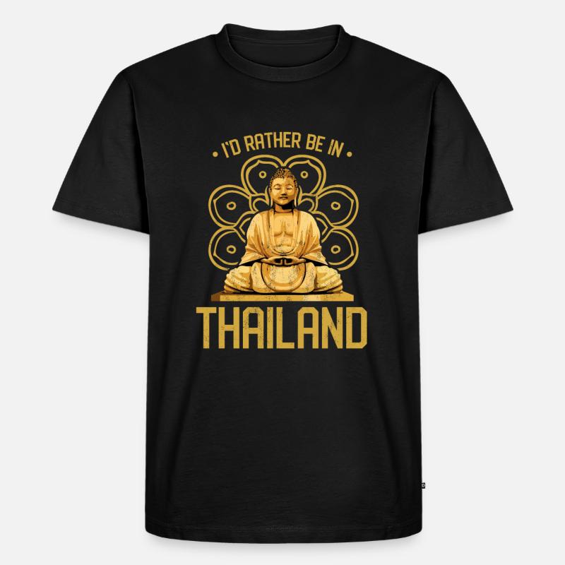 Thailand - Männer Premium Bio T-Shirt - Schwarz