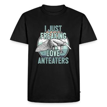fourmilier - T-shirt Premium bio Homme - noir - Devant - Nico (187cm)